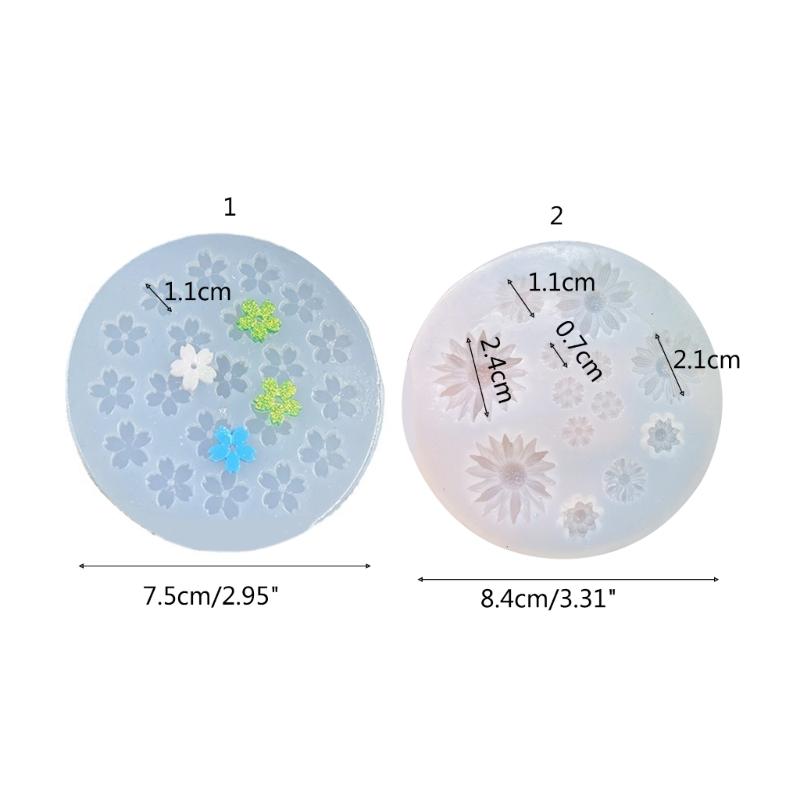 Resin Jewelry Mold,Keychain Resin Mold Daisy Silicone Mold for Resin Pendant Keychain,Necklace Earrings,Jewelry Making