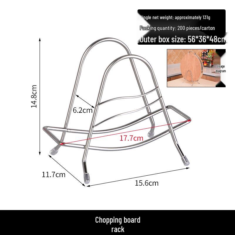 Stainless Steel Kitchen Utensil Holder with Integrated Chopping Board and Multifunctional Storage for Knives and Chopsticks.