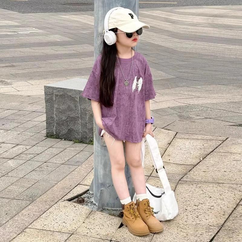 2025 Trendy Girls' Street Style Short-Sleeve T-Shirt