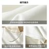 Summer V-neck Solid Color Basic Front Shoulder Short-sleeved T-shirt Women's Loose Lazy Style Casual Versatile High-end Top