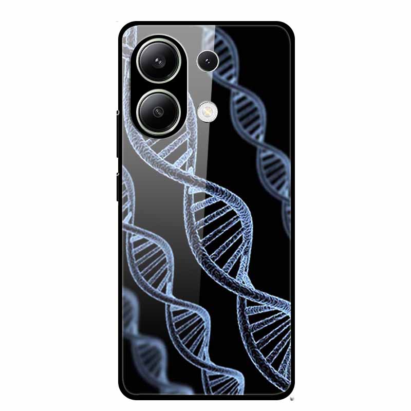Glass Case For Xiaomi Redmi Note 13 Case Soft Bumper Tempered Glass Hard Back Cover For Redmi Note 13 Pro Phone Case Funda Coque