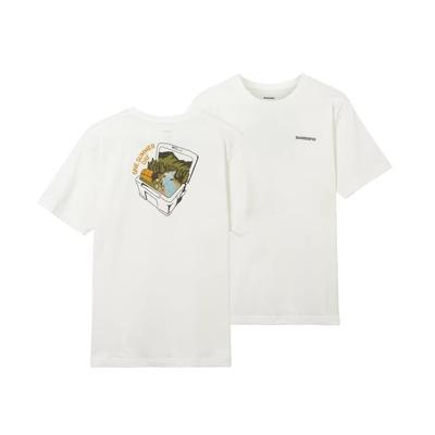 Organic Cotton Graphic Ivory [Shimano] T-Shirt, SH-003V