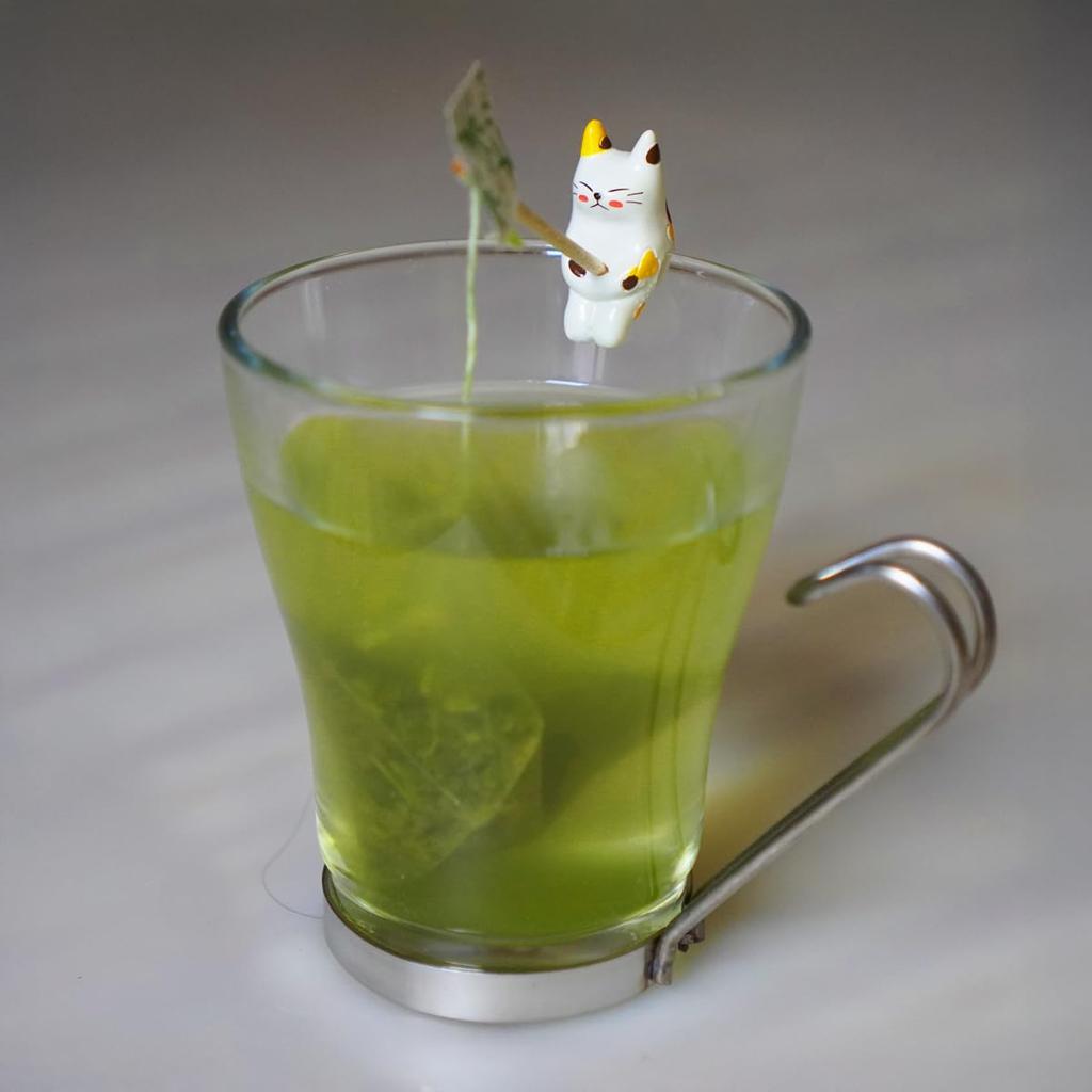 Minori-en Neko Tea Matcha-Infused Genmaicha Tea Bag 3 Packs Gift Mitarashi-chan 1 Piece Thank You Message Cat Goods