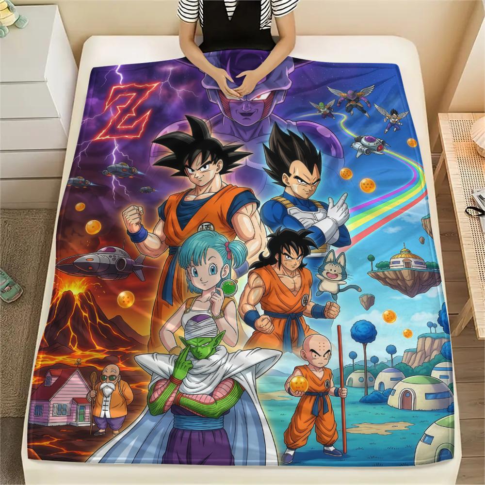 

Dragon Ball CharactersPrint Flannel Blanket, High quality Comfortable for All Seasons, Home Decor, Warmth and Comfort 80cm x 120cm