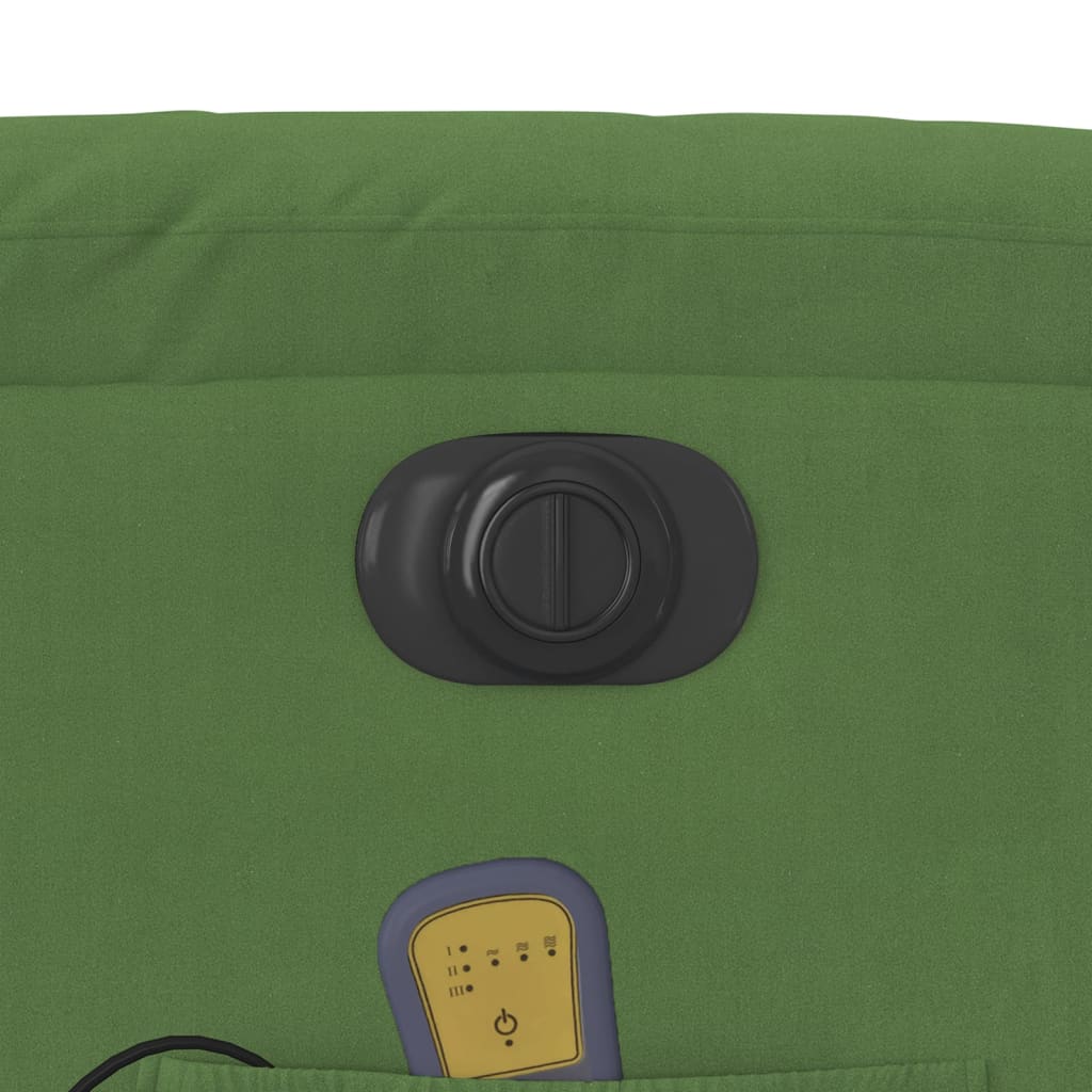 Recliner Chair with Lift Function Electric Light Green Velvet