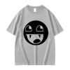 Epic Face Domo Kun European and American Fun and Funny Emoji Pattern Trendy Brand Short-sleeved T-shirt for Men and Women Tops