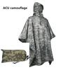 Outdoor Military Breathable Camouflage Poncho Jungle Tactical Raincoat Birdwatching Hiking Hunting Ghillie Suit Travel Rain Gear