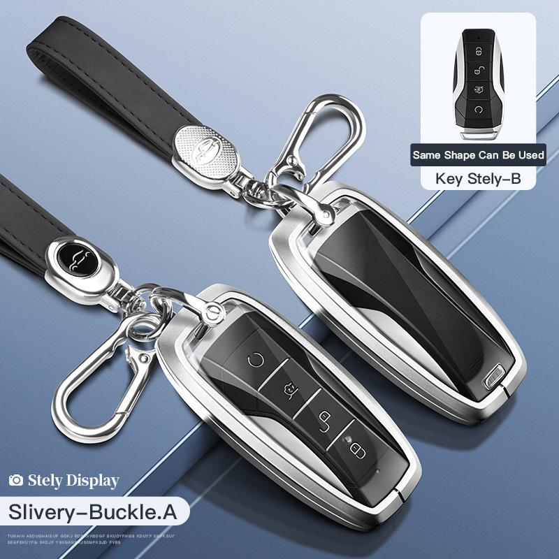 BYD Key Case for Tang DM/MAX/Song Pro/Qin PLUS/Yuan Cars - Full Wrap Shell Buckle