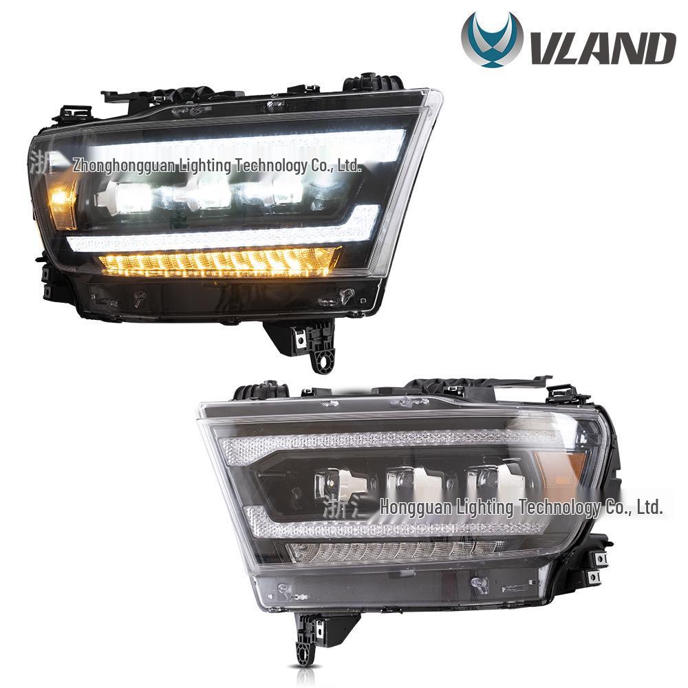 VLAND LED Headlight Assembly for 2019+ Dodge Ram 1500 with Turn Signal