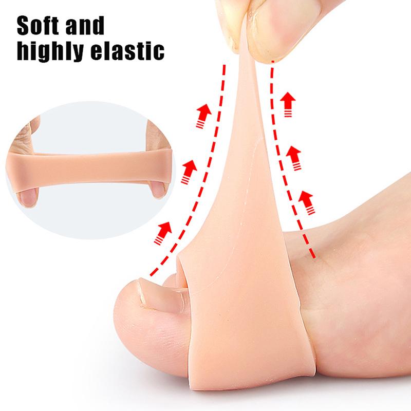 1Pcs Gel Toe Separator Finger Protector Silicone Toe Cushion Tubes Sleeves For Bunion Corns Blisters Calluses Foot Care Tool