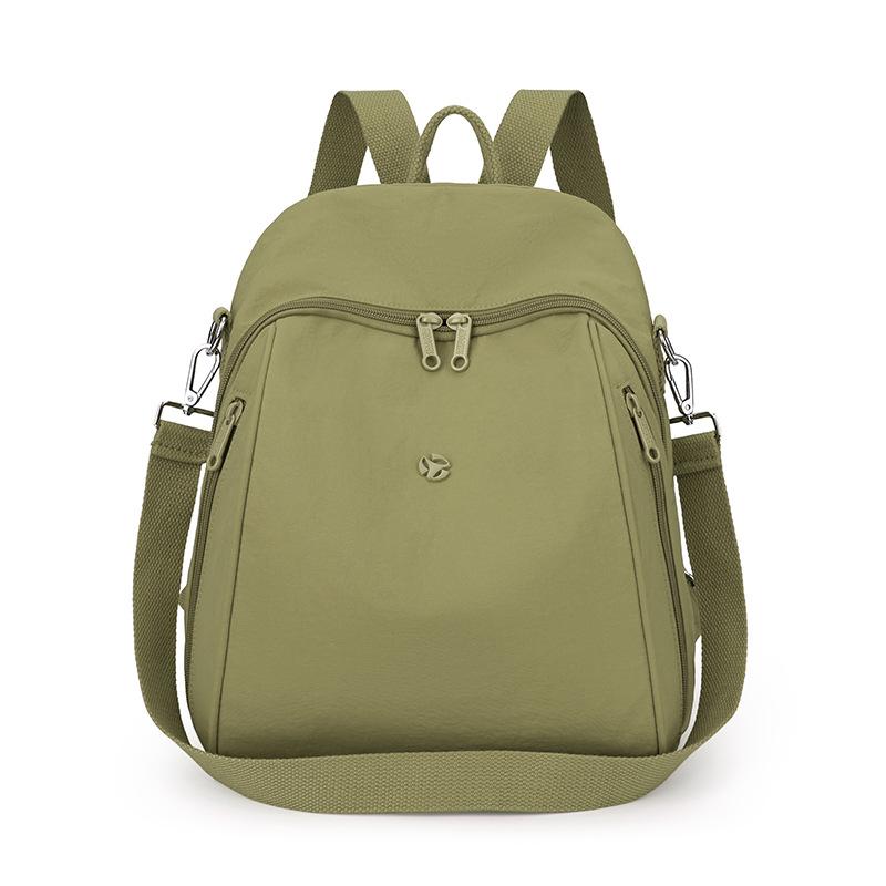 Einfarbiger Damenrucksack Große Kapazität Reiserucksack Leichte Nylontasche