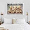 5D DIY Diamond Painting, Skeleton, Adult and Children's Use, Embroidery Set, All Water Diamond Painting, Handmade Home Decoration Gift