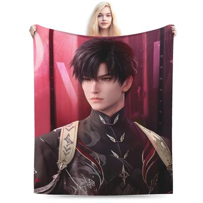Love And Deepspace Zayne Blanket Velvet All Season  Portable Lightweight Thin Throw Blankets for Bed Office Bedspreads
