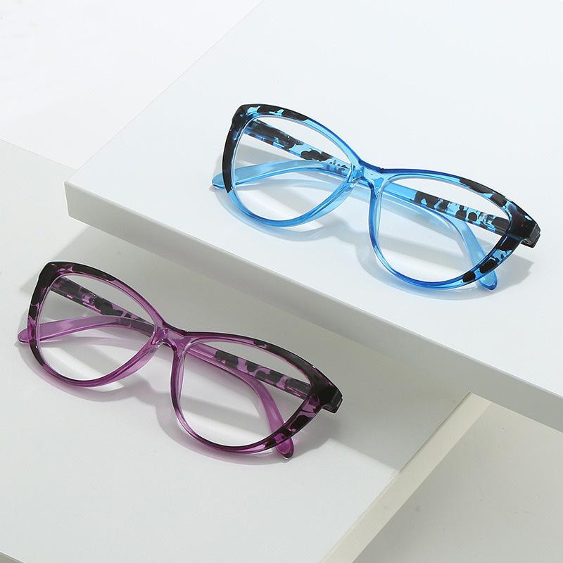 New Fashion Cat Eye Reading Glasses Unisex Ultralight Anti Blue Light Presbyopia Glasses High Definition Far Sight Eyeglasses