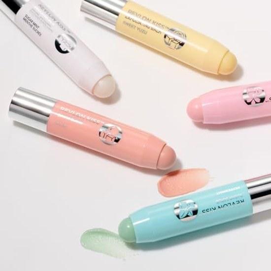 Revlon Kiss Sugar Scrub 114 Peppermint Refreshing Scent Moisturizing Exfoliation 2.6g Lip Balm Cream Care Lips Base