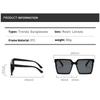 Lightweight Comfortable Durable High Quality Retro High End Stylish Oversized Square Shaped Female Women Men Sun Glasses