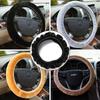 Soft Plush Car Steering Wheel Cover Universal  35-40cm Winter Warm Auto Steering Cover Soft Plush For Car Interior Accessories
