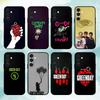 G-Green D-Day Band Phone Case For Samsung A73,72,71,A52,51,40,41,A22,A32,31,A13, Soft Black Shell