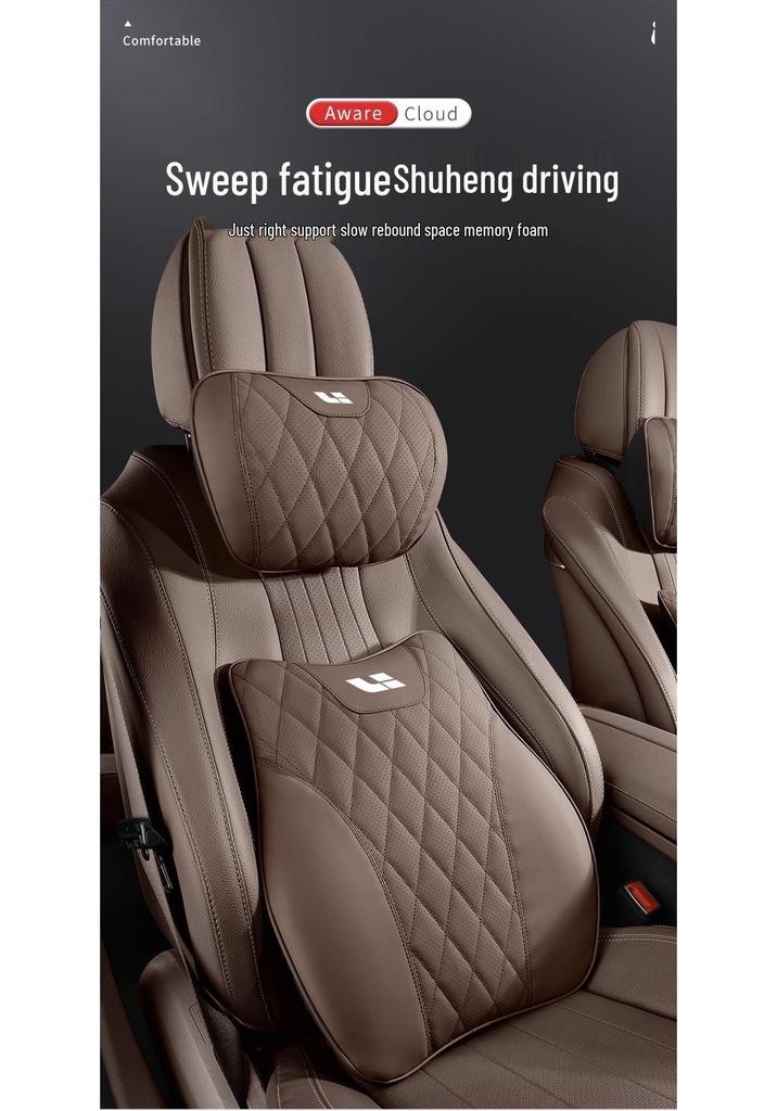 Li Auto ONE/L9 Car Headrest Neck Pillow & L8L7 Lumbar Support Cushion - Universal All-Season Interior Accessory
