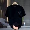Men Simple Cotton T Shirt Short Sleeve Crew Neck Casual Solid Color Top Soft Breathable Fabric Basic Tee for Everyday Wear