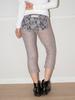 Onseuka Rose Sheer Lace Leggings (Mauve Gray)