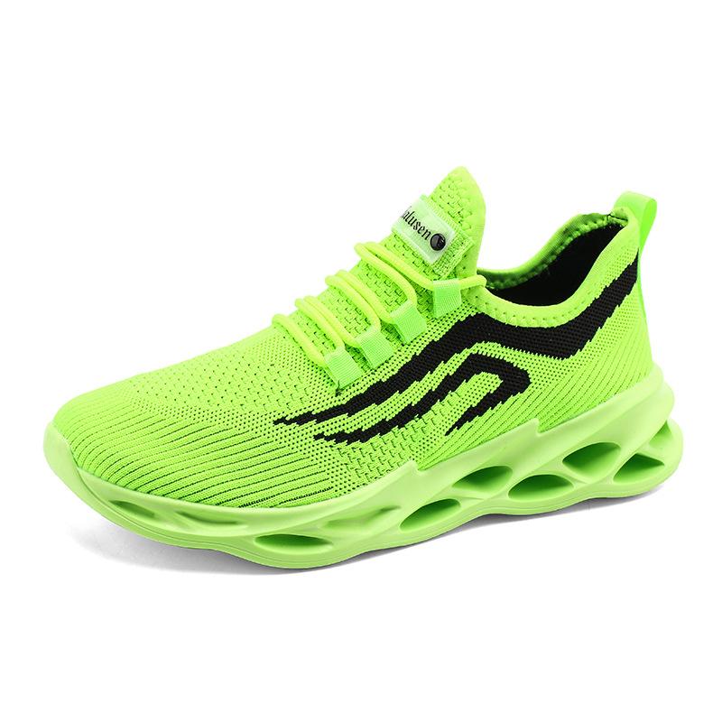 Men's Casual Sports Men's Shoes Breathable Blade Sole Shoes Lightweight Running Shoes Large Size Shoes Couple