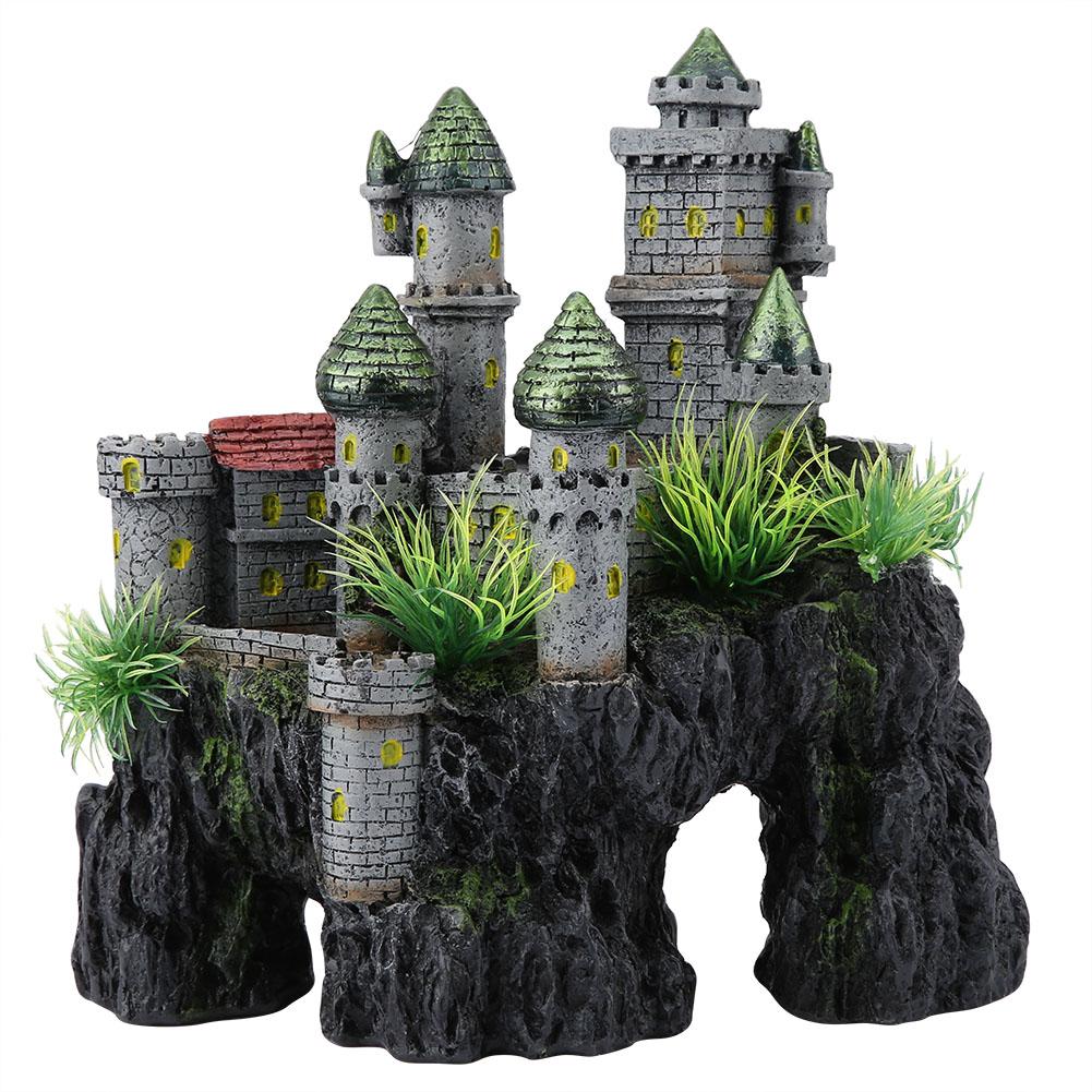 

Simulation Resin Hide Castle Fish Tank Aquarium Ornaments Decor