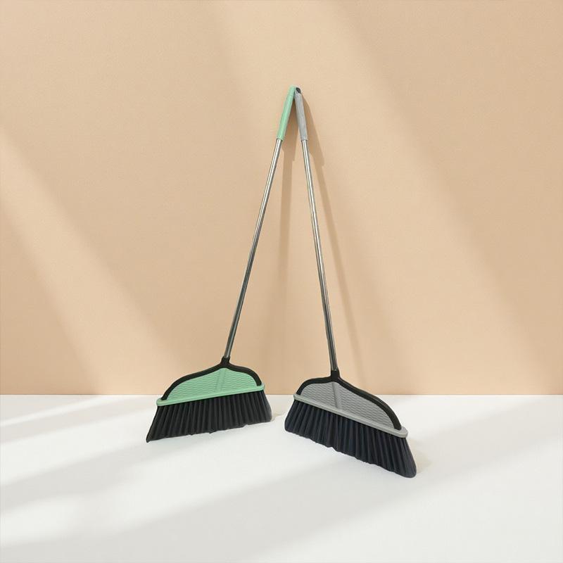 Stainless Steel Long Handle Household Broom for Living Room and Bedroom Cleaning