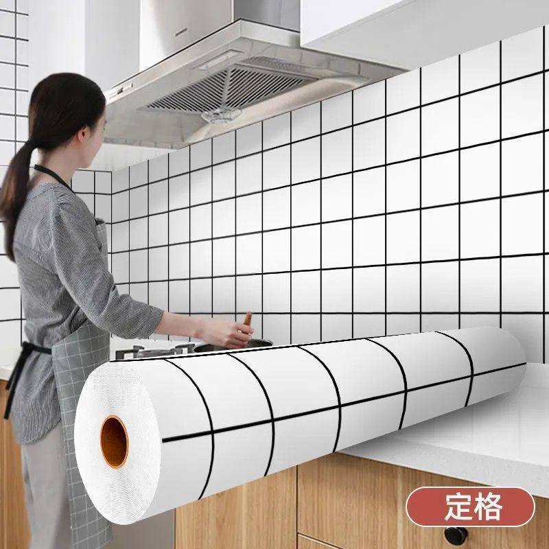 Pvc Thickened Water-Repellent And Oil-Proof Marble Wall Cover Self-Adhesive Sticker Bathroom Cabinet Cooktop Desktop Decorative Film
