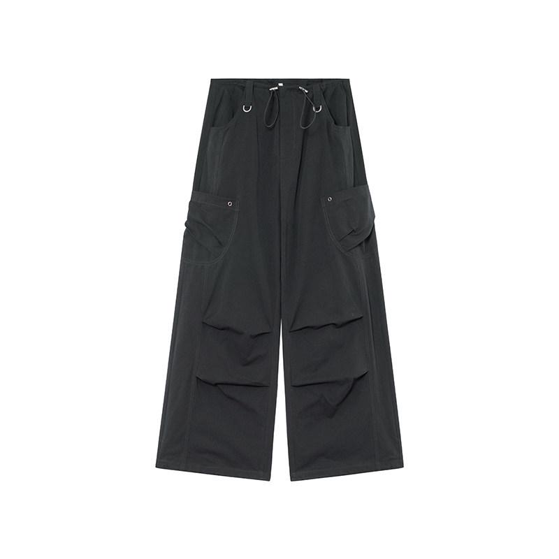 

Canon Women s High Waist Drape Summer Pants with Rivet Detailing - 2026 Edition L темно-серого