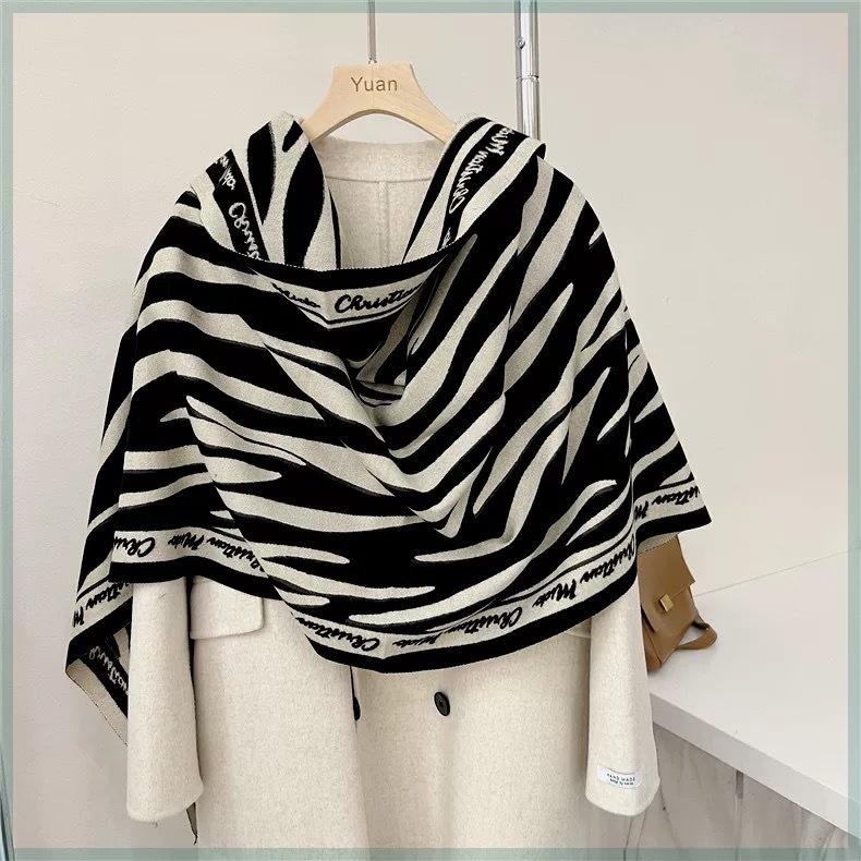 New Autumn and Winter Shawl with High End Scarf  Office Blanket  Imitation Cashmere Thickened Warm Scarf