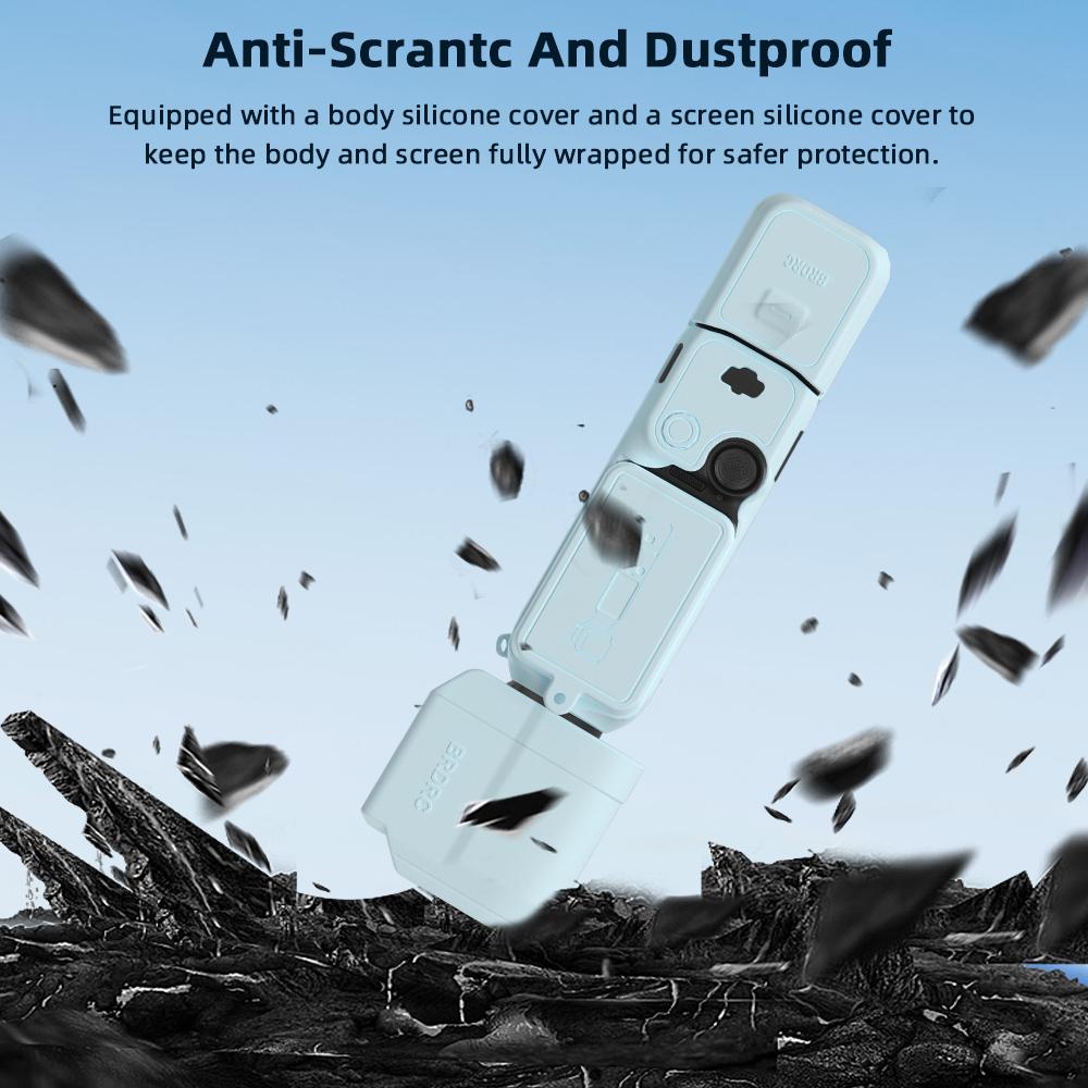 Pocket 3 Silicone Cover Macaron Color Protective Case Lens Protector Scratch-Resistant Sleeve Skin For DJI OSMO Pocket 3 Bumper