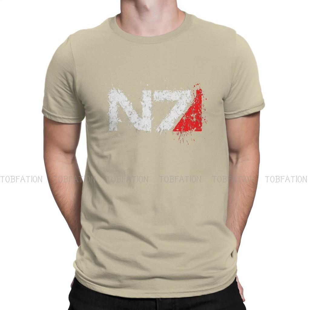 Retro TShirt For Men Mass Effect ME1 Game Clothing Fashion T Shirt 100 Cotton Print Loose Creative Gift