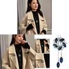 Winter Flower Necklace With Water Drill Gemstones For Elegant Office Wear