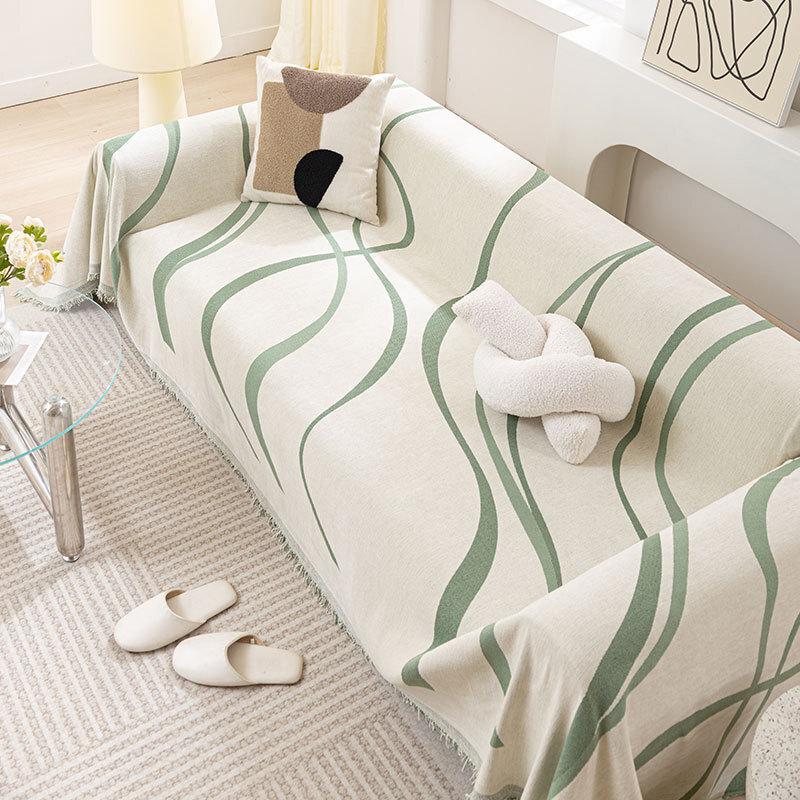 Light Luxury Sofa Cover Cloth Cover Cover Four Seasons Universal Chenille Doublesided Full Cover