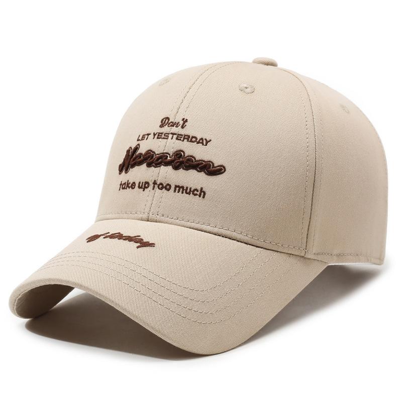 Outdoor Unisex Spring Summer Sun Hat Letter Embroidery Sunscreen Baseball Cap