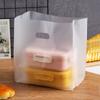 50pcs Transparent Printed Baking Portable Plastic Salad Dessert Bread Cake Food Packaging Takeaway Bags