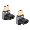 2 Pcs USB C Male to Female Adapter Right Angle 90 Degree PD 100W 40Gbps 8K60Hz HD Type C Male to Female Adapter