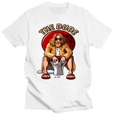 Película El Gran Lebowski El Nota Camiseta al por mayor Hombre Gráfico Hombre Camisetas Únicas Tops Estampados Camiseta para Hombre Camiseta de Algodón
