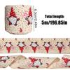 6.3cm Reusable Jute-Style Christmas Craft Ribbon Polyester Webbing