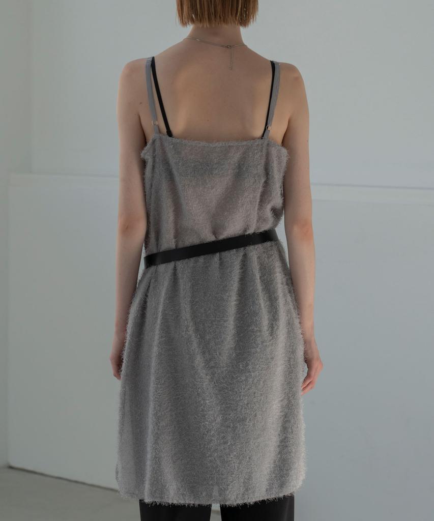 Mosyupamosyu Fluffy Layered Dress [Gray]