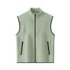 Customized Logo Fleece Vest for Education and Training Institutions - Stand-up Collar Sleeveless Outerwear