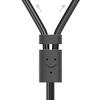 Audio Cable 35mm Minijack Male 2RCA Male 5m Gray