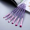 Colorful Makeup Brush Set Glitter Shinny Crystal Foundation Blending Power Cosmetic Beauty Make Up Tool Set