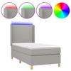 VidaXL Sommier à Lattes de Lit avec Matelas et LED, Lit Rembourré, Lit Simple, Lit Adulte de Chambre à Coucher Intérieur, 3138693