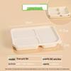ZISIZ Disposable Corn Starch Paper Meal Box
