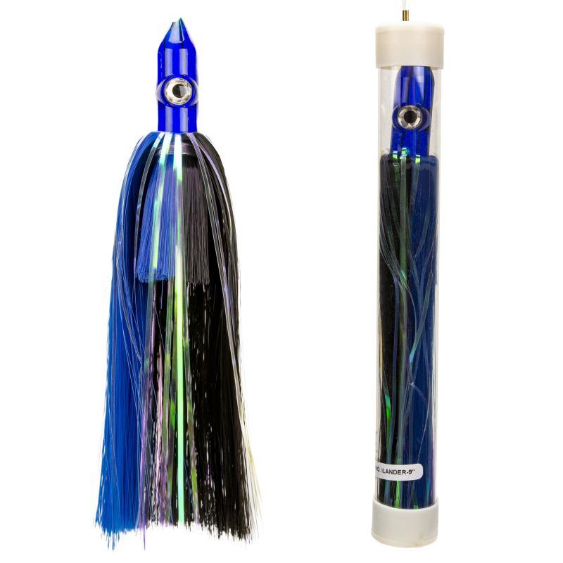 

9-Inch Zhongtong Acrylic Soft Octopus Lure with Mylar Film 9 inches синій/чорний