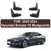 Mud For Hyundai Sonata i10  2008-2024 Accessories TPE Mudguards Original Design Fender Anti-Snow Anti-Sand Guard Protector