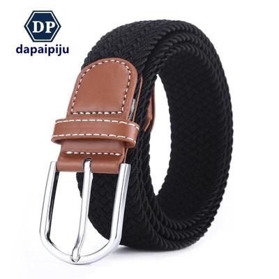 Trendy pánské a dámské pletené opasky - elastická spona, korejský styl, ležérní plátno