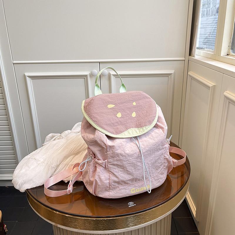 Nylon Casual Backpack For Students With Magnetic Closure And Phone Pocket
